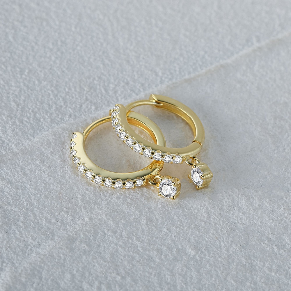 925 Sterling Silver Huggies