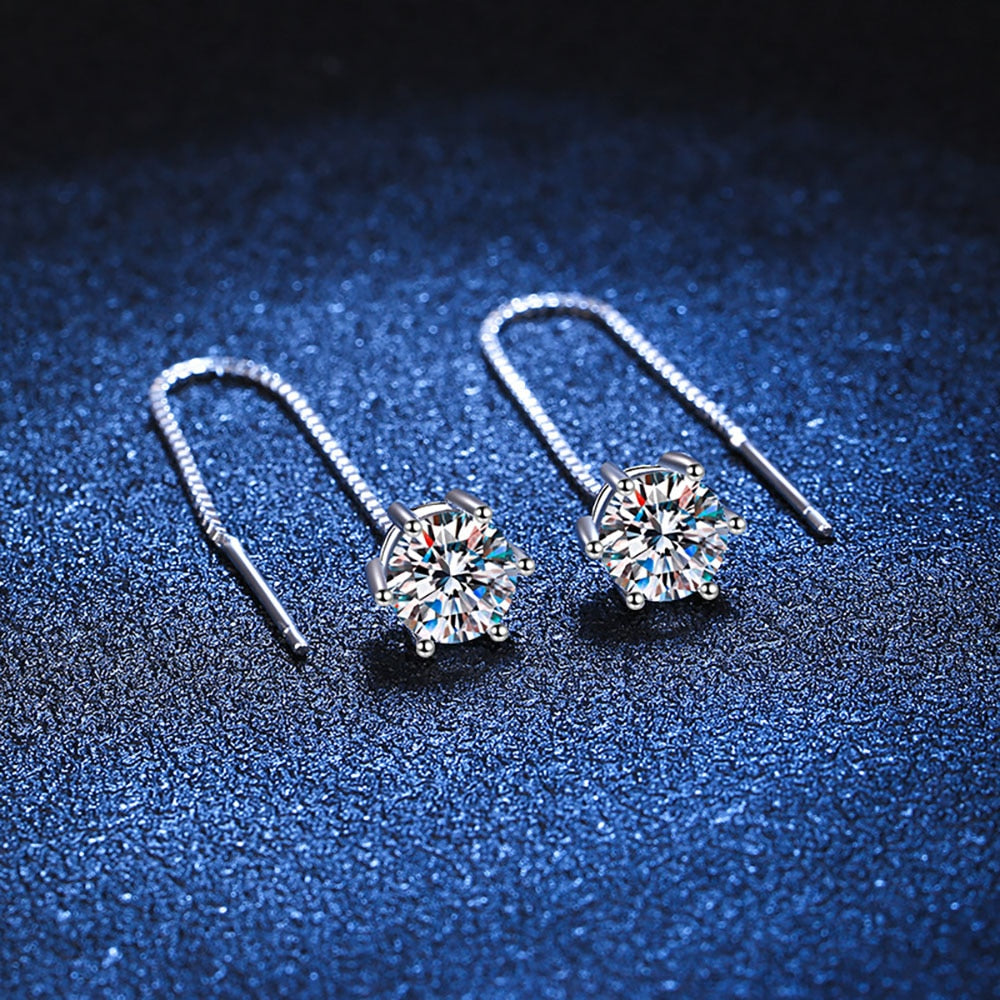 Moissanite Ear Wire Earring