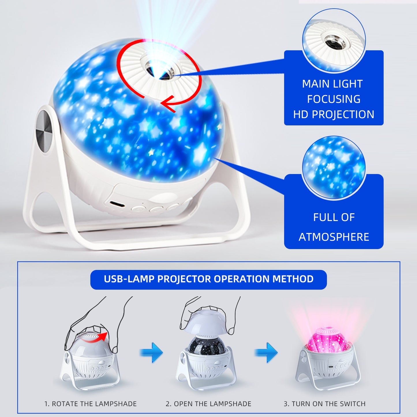 LED Star Night Projector