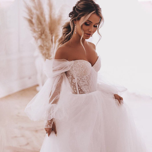 Wedding Detachable Bridal Dress