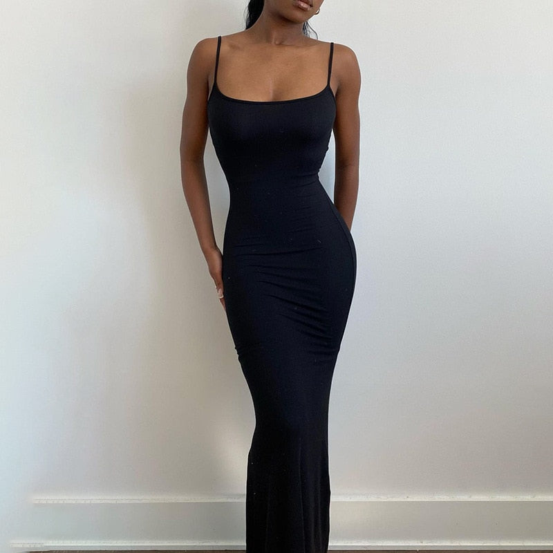 Backless Evening Maxi Dress