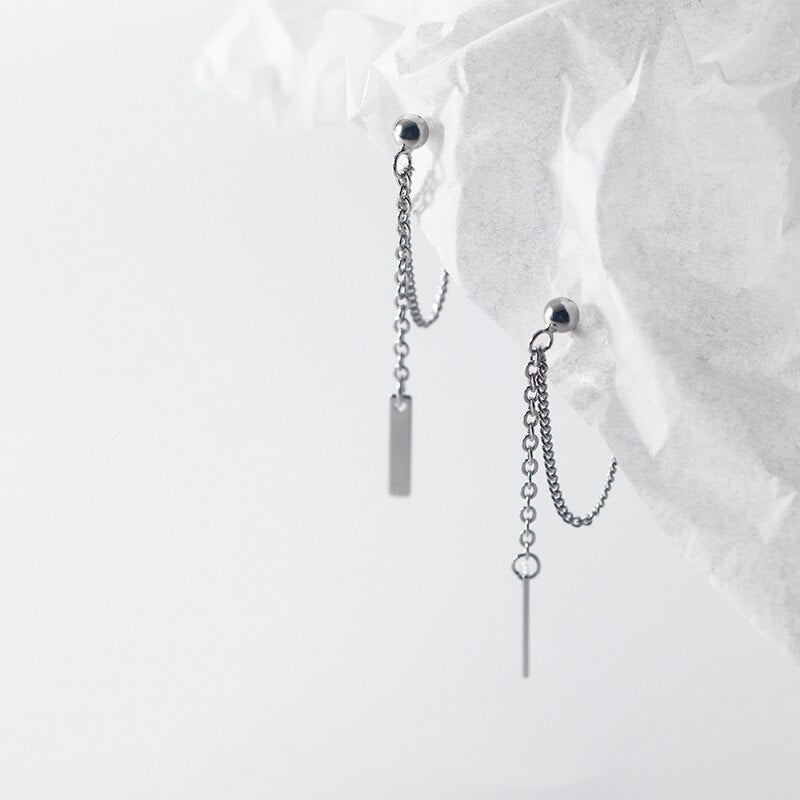 Sterling Silver Tassel Earrings